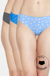 Zivame Low Rise Full Coverage Bikini Panty (Pack of 3) - Multicolor — thumbnail 1